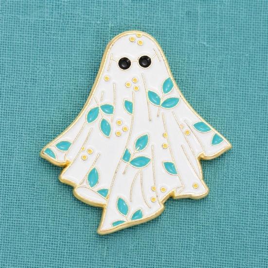 Halloween Ghost Enamel Brooch, Cute Ghost Brooch Pin, Cartoon Ghost Brooch Pin, Funny Little Ghost Brooch, Trendy Accessories for Bag Jacket Backpack