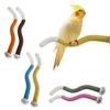 2er-Pack Papageien Sitzstangen Krallen Schleifen Flexibler Haustier Vogel Sitzstock für Nymphensittiche, Kakadus, Loris, Aras
