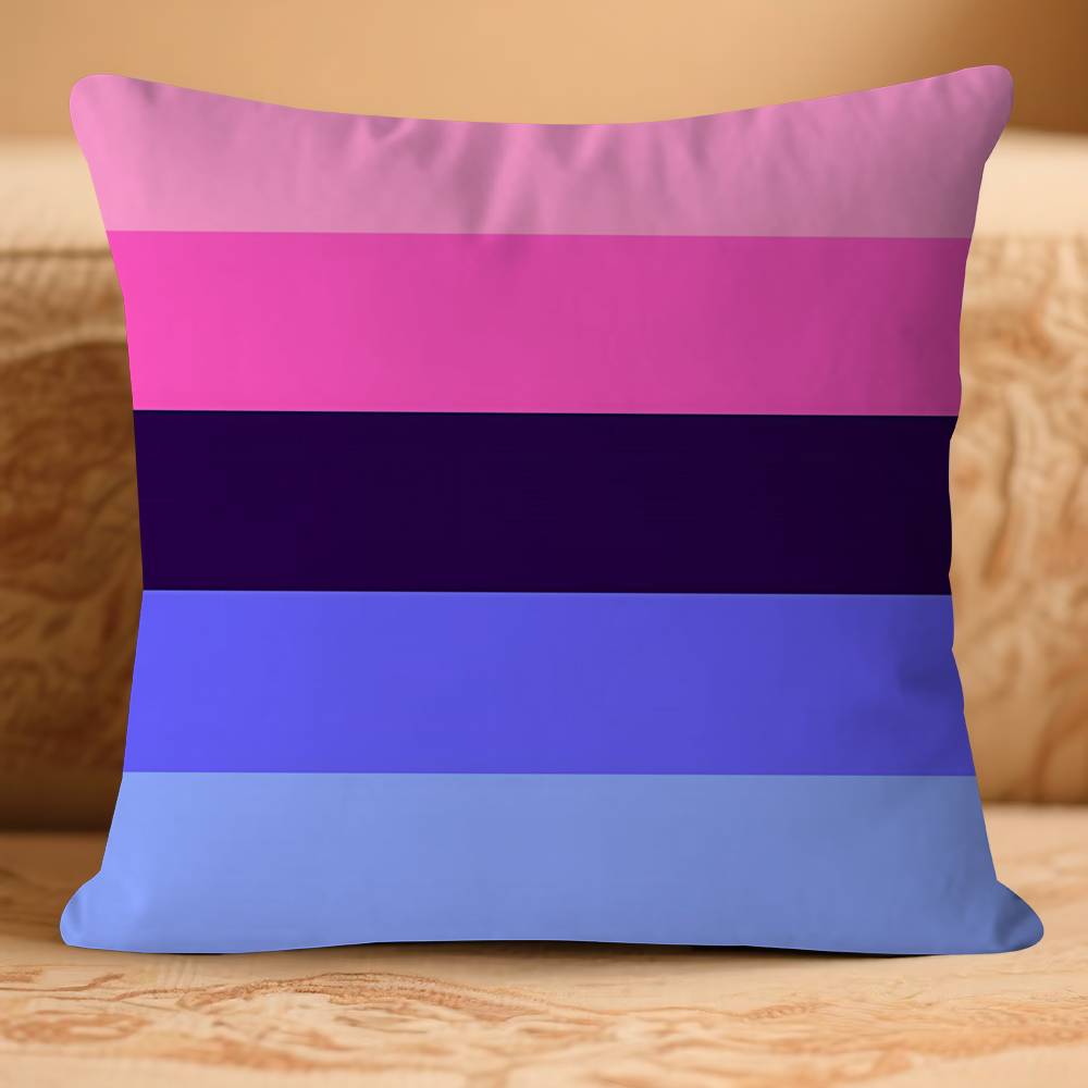 

New Pride Flags Stitch Lucky Dragon Pillow Cover Sofa Cushion Cover Home Room Decoration Children Gift 16x16Inch