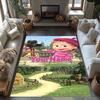 Masha Bear Customized Name Floor Rug Office Rug Perfect for Decorate Room Foyer Playrooms Dormitory Anti-slip Rug Decorate Offices
