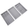 3pcs Professional Jewelry Tray Stackable Earring Necklace Ring Display Tray Organizer