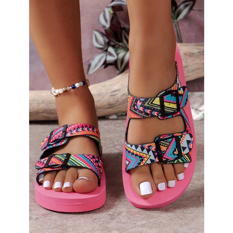 

Spring and summer new large-size slippers women s color one-word double-breasted comfortable casual cool slippers women 43 розы красного