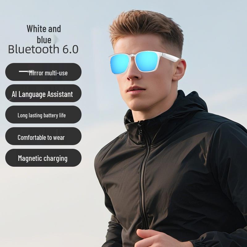 KI-gestützte photochrome Bluetooth-Smartbrille: Übersetzung, Multifunktionales Fahren, Drahtlose Audioübertragung.