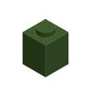 50g/116Pcs 3005 1x1 Building Block Moc High 1-Hole Color Spare Parts Compatible with Brick DIY Children's Toy Assembly
