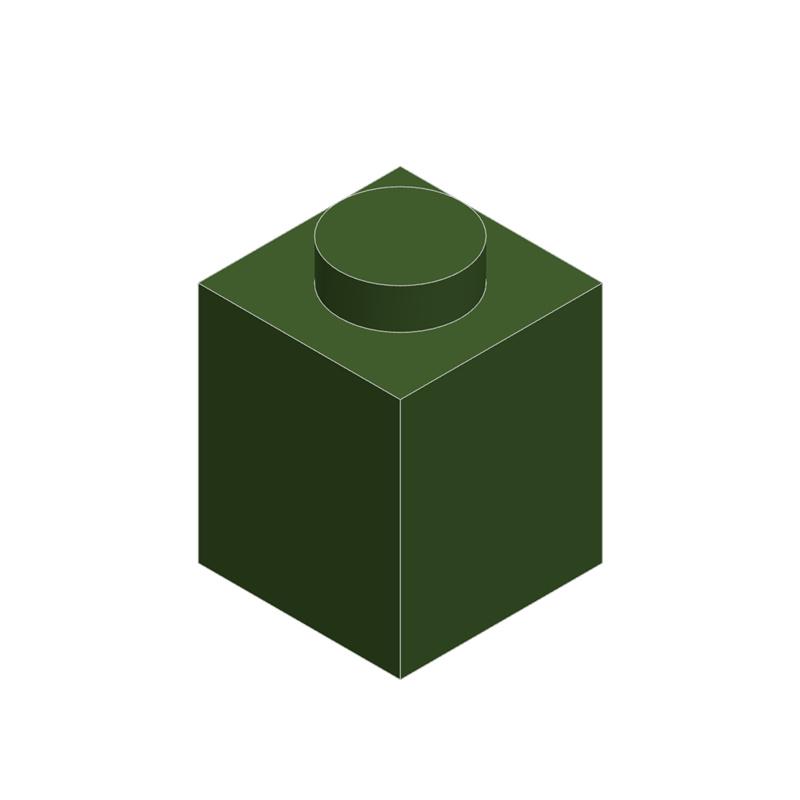 50g/116Pcs 3005 1x1 Building Block Moc High 1-Hole Color Spare Parts Compatible with Brick DIY Children's Toy Assembly