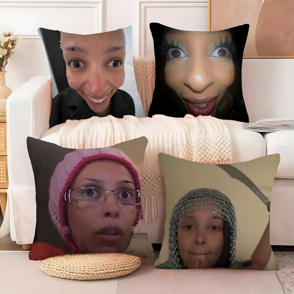 Funny D-doja cat meme Pillow Case Home Living Room Decoration Linen Pillow Cases Cushion Cover