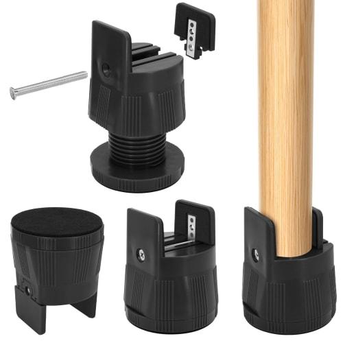 Umelee Table Leg Extensions, 6.5-9cm Height Adjustment for Desks, Tables, and 5cm Legs, Compatible with Kotatsus, Sofas, and Beds, 500kg Weight Capaci