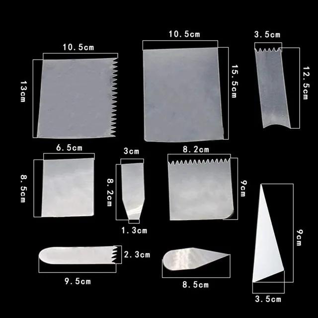 Kendin Yap Plastik Kek Yumuşak Kazıyıcı Fondant Mus Krema Spatula Hamur İşi Düz Kenar Kesici Cupcake Pişirme Dekorasyon Mutfak Aletleri