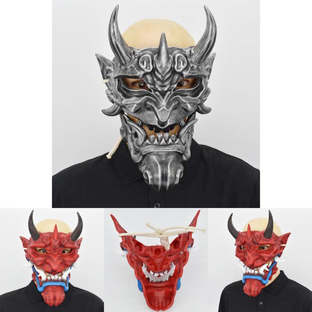 Fangs Ghost Face Mask Horror Prop Resin Decoration For Halloween Party Use