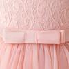 Flower Girl Princess Dress For Weddings Summer Kid Formal Bow Long Gown For School Evening Party Children New Year Cloth D0033S