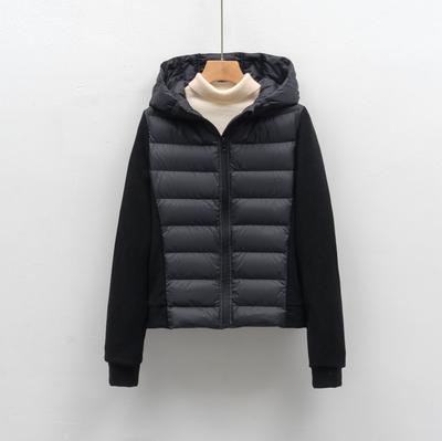 Goose Down Short Light Women's Hooded Slim Down Jacket Fitness Outdoor Sports Down Jacket