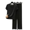 Women's Modal Short-Sleeve T-Shirt and Shorts Casual Two-Piece Suit