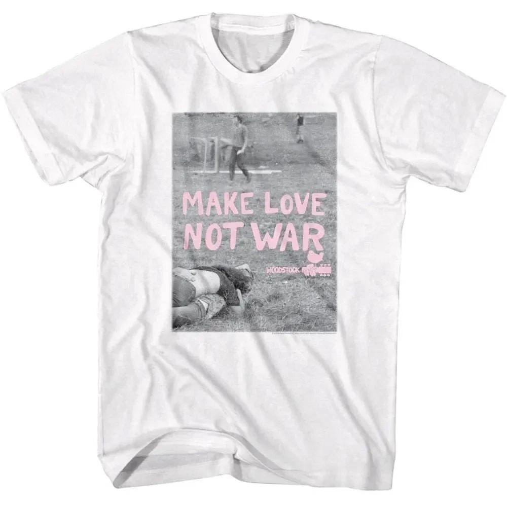 

Woodstock Make Love not War Men s T-Shirt 4XL