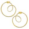 Gold Earrings Spiral Earrings Gold-Plated Silver 925
