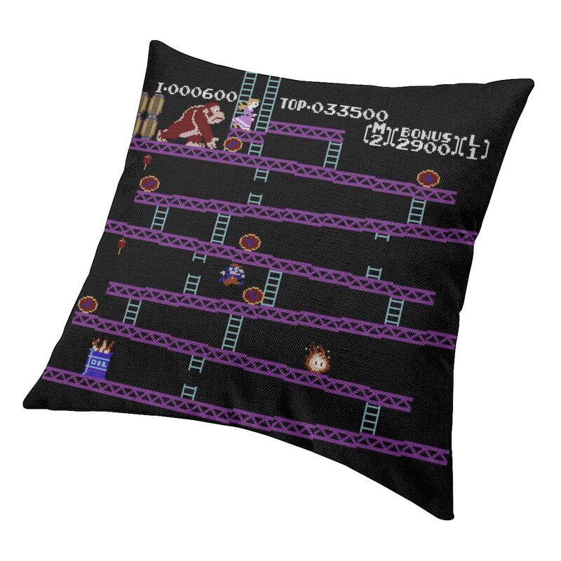 Digital Donkey Kong Cushion Cover 40x40 Cm Arcade Game Collage Soft Nordic Throw Pillow Case for Sofa Car Fashion Pillowcase