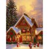 Diamantmaleri Kunst Full Drill Juletrehus Diamantmaleri Håndlaget Snøhvit Day Diy Diamant Mosaikkmaleri Hjemdekorasjon Julegave