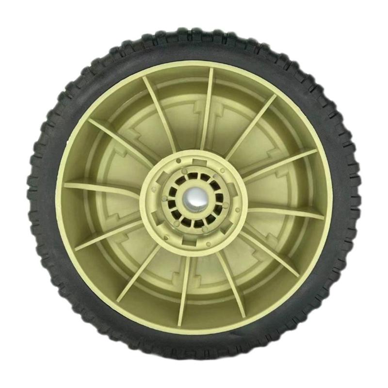 Hand Truck Strollers Push Mower Wheel Easy Installation Rubber Wheel Diameter 7.5'' For Lawn Tractors And Carts