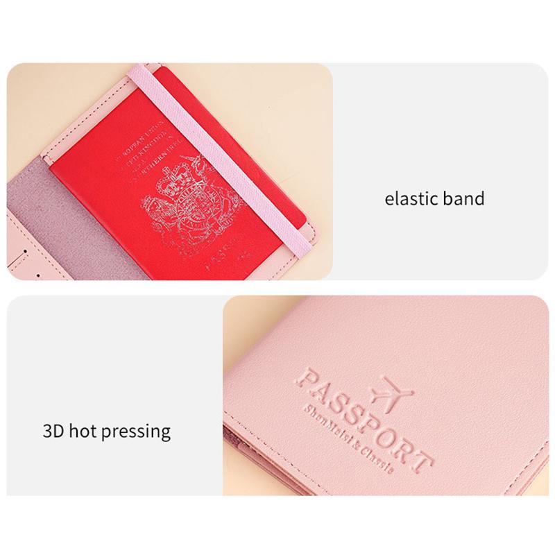 Waterproof Passport Holder Covers Case Travel Pu Leather Credit Card Wallet Cute Passport Book For Women/Men Passport Cover