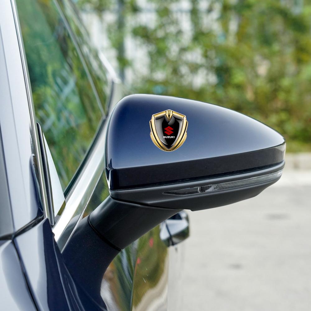 1Pcs Car Fender Body Metal  Emblem Stickers External Accessories For Suzuki SX4  Gsxr 600 Wagon Baleno Ignis Vitara Liana Splash