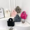 Japan and South Korea Autumn and Winter Fur Bag New Imitati Rabbit Fur Handbag Small Square Bag Fashi Chain Single Shoulder