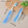 Hygiene Oral Portable Disposable Foldable Travel Camping Toothbrush Comb Hiking Tooth Brush Tooth Cleaning Tools