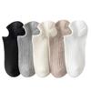 Women's No-Show Thin Breathable Ankle Socks - Spring/Summer Soft Solid Color