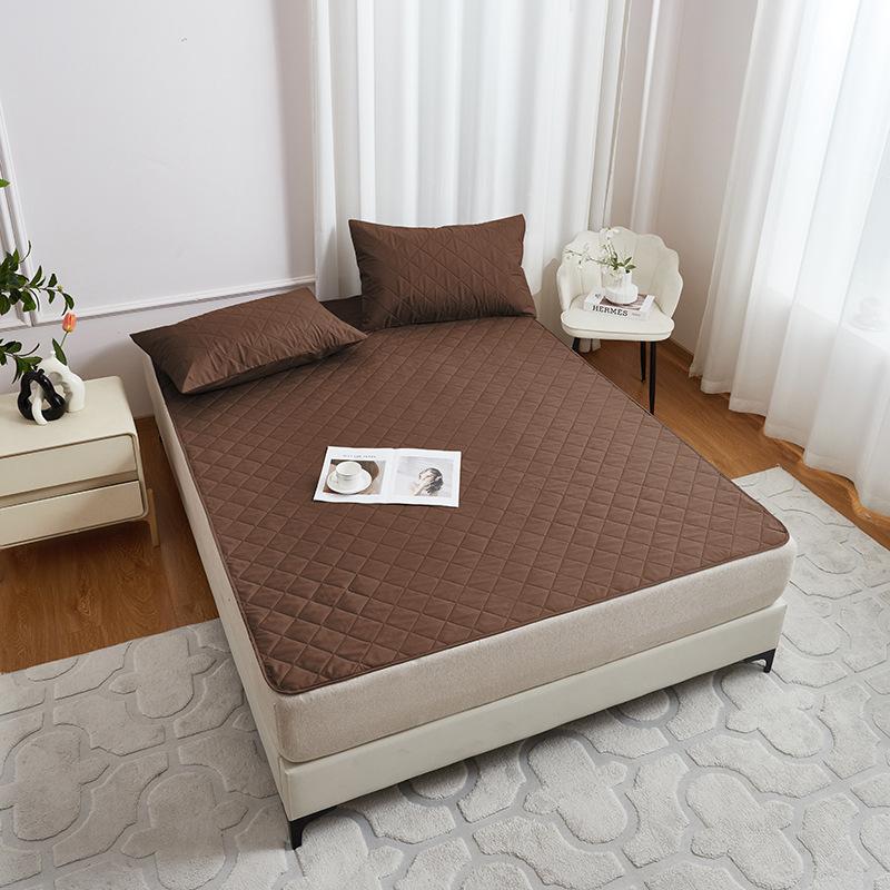 Wasserdichter gesteppter Matratzenschoner mit Gummibändern, Rutschfeste Staubschutzhülle