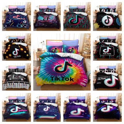 Home Bedding Set Queen King Full Size Twin Bed Tone Print Music Theme Duvet Cover Children Adult Duvet Cover and Pillow Cover Bedding