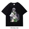 Japanese  Anime Highschool of the Dead Graphic Print T Shirt Fashion Plus Size Cotton Crew Neck Short Sleeve T Shirt Women Unisex