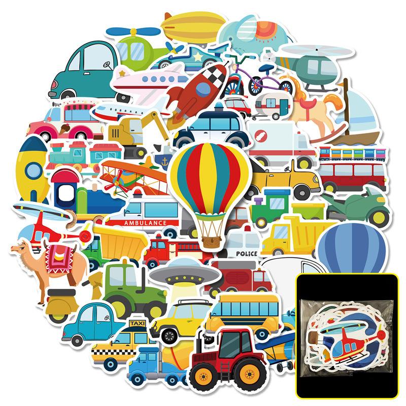 50 Excavator Building Blocks Kindergarten Stickers Early Education Reward Boys, Baby Girls Paste Stickers