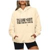 Women's Casual Long Sleeve Hoodie Pullover Sweatshirt with Graphic Print Front and Back Comfortable Fit Lightweight Fabric