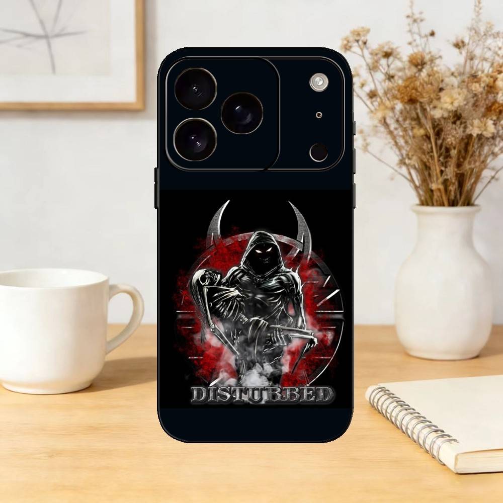 D-Disturbed Band Believe Phone Case Silicone black Soft For IPhone 17,16,15,14,13,12,11,SE,Plus Pro Max