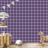 Purple and Plum Checkered Wallpaper for Living Room and Bedroom 50x1000
