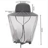 Mosquito-proof and insect-proof beekeeping mesh bucket hat sun hat outdoor farm face cover neck anti-sun hat