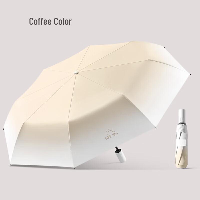 MAYDU Women s Full-Automatic Three-Fold UV Protection Folding Umbrella