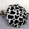 1pc Cow Print Automatic Folding Umbrella - 8-Rib Compact Travel Umbrella Durable & Portable for Outdoor Use, Perfect Gift120