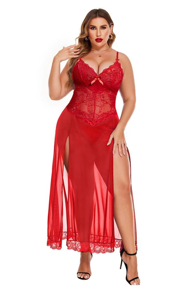 Dámská móda Velká noční košile Plus Size Fantasy noční košile