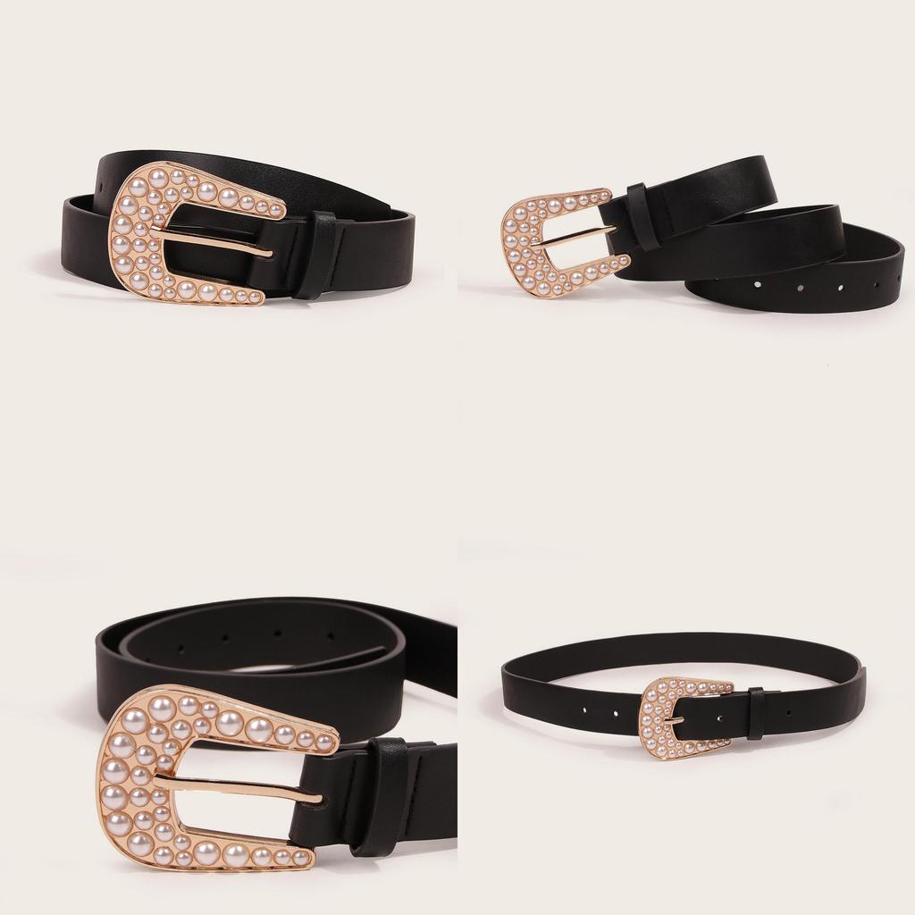Versatile Womens Waist Accessory With Metal Pin Buckle And Artistic Shape For Daily Use