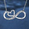 Hot-selling Infinite Love Necklace Design Sense Eternal Symbol Heart Pendant Collarbone Chain Versatile Jewelry