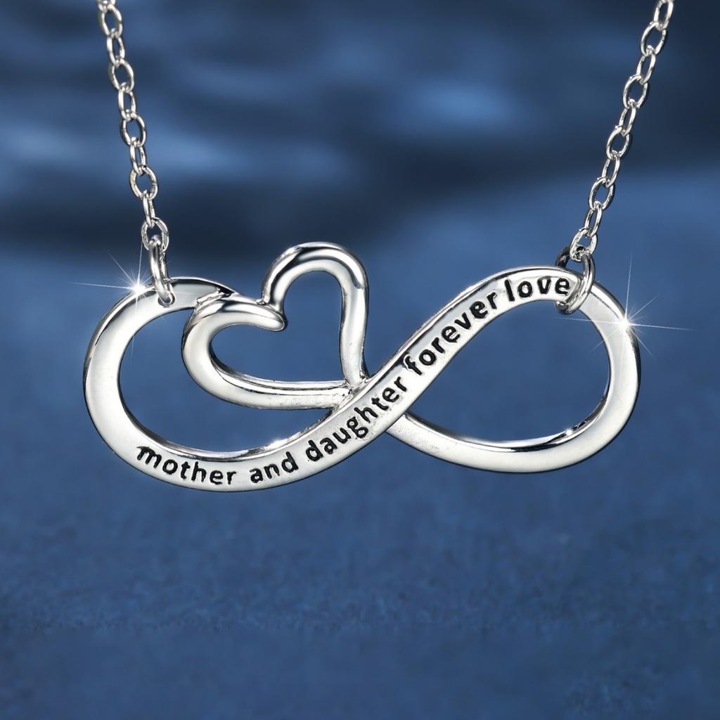Hot-selling Infinite Love Necklace Design Sense Eternal Symbol Heart Pendant Collarbone Chain Versatile Jewelry