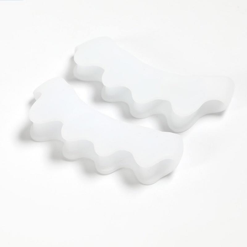 1pair Silicone Toe Separators Corrector reusable Foot and Bunion Pain Pain to Improve Functional Mobility