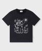 FALLETT Small Dot T-Shirt Black