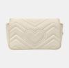 [Pre-Owned] GG Marmont Gold Logo Distressed Quilted Leather Mini Crossbody Bag - Good #1OSS75K