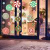 9 Sheets Christmas Colorful Window Glass Stickers Decorations Candy New