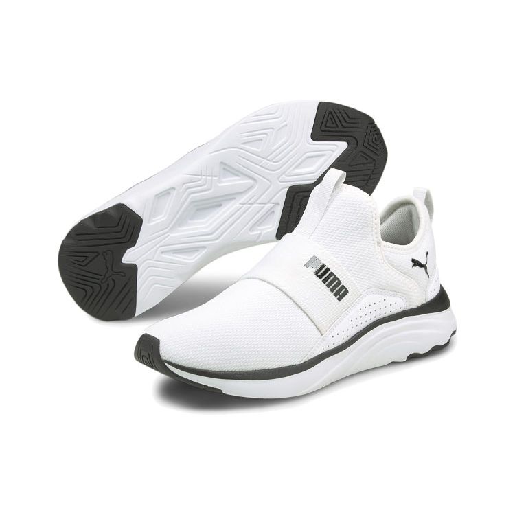 Puma Softride Sophia Slip-On Weiß Schwarz Damen Sneaker 195161-04