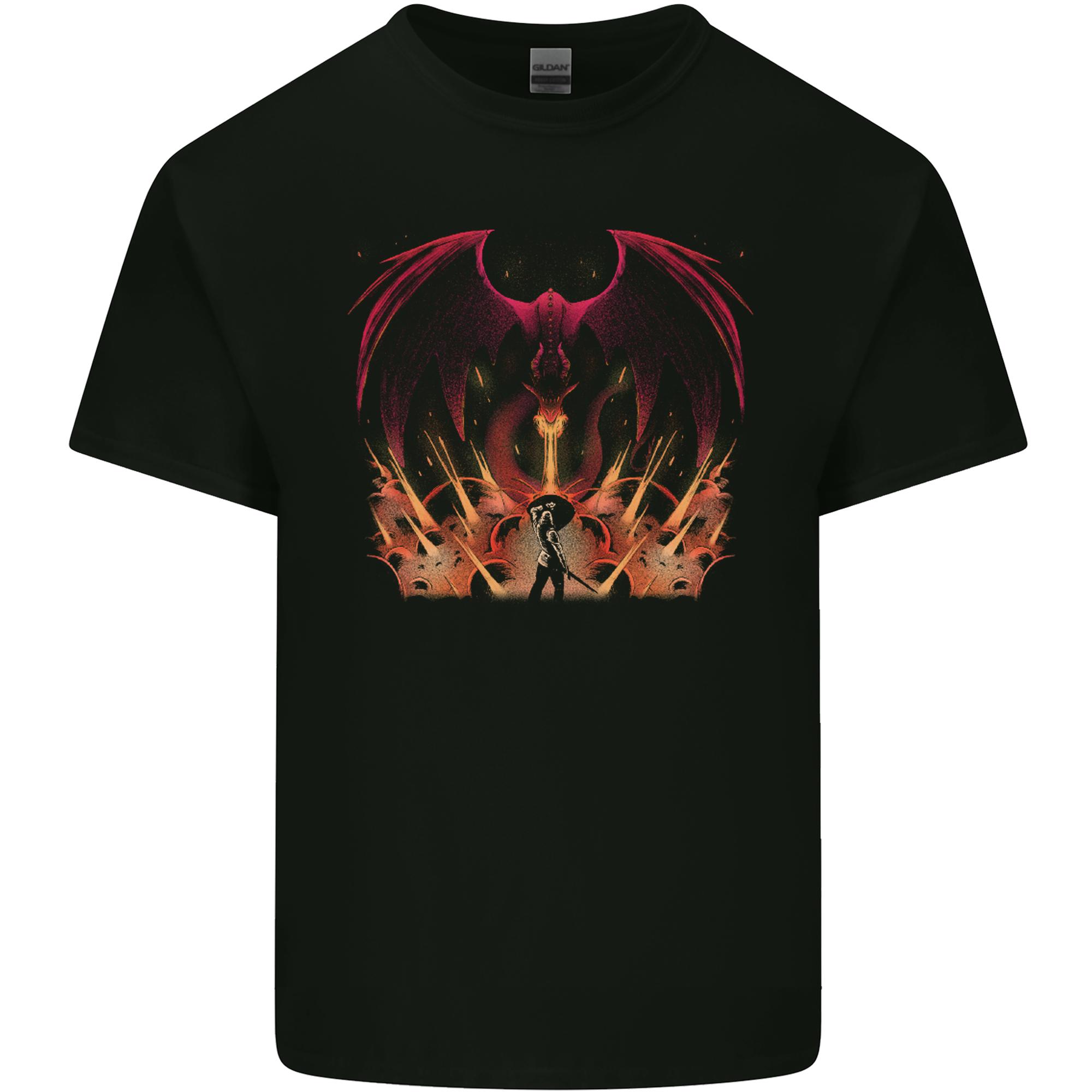 Dragon St George Crusader Knight Templar Fantasy Unisexs Light Cotton TShirt S