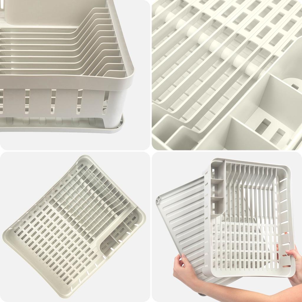 KADAX Single-Tier Dish Drying Rack with Dish Drainer