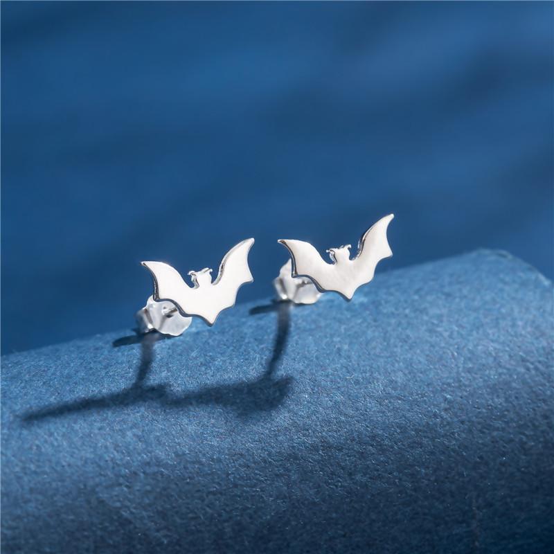 

Миниатюрные серьги-пусеты из стерлингового серебра 925 пробы для девочек, мультяшные серьги-пусеты в виде животных, модные серьги-пусеты в виде динозавра, бабочки, летучей мыши, пирсинг ушей, циркон