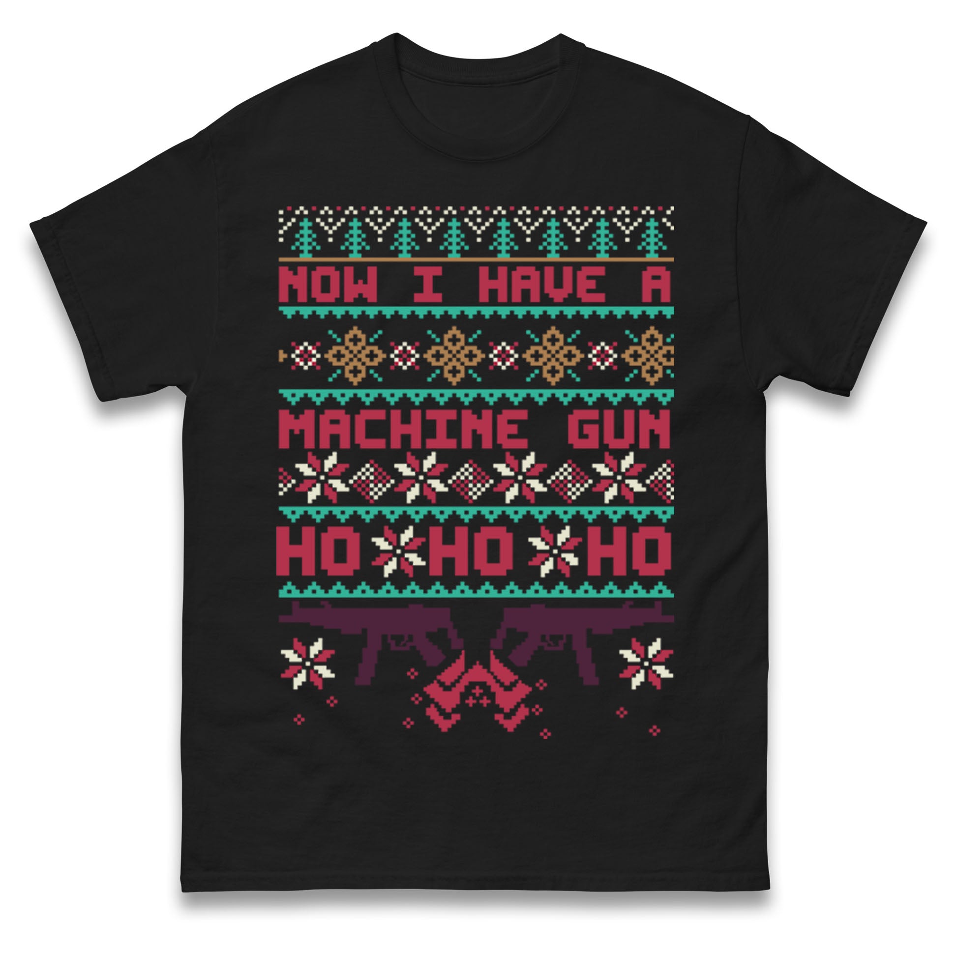 Now I Have A Machine Gun Die Hard Christmas T Shirt Tshirt Mens Womens Unisex Tops Tees S