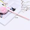 Elens Store 0.5mm Black Ink Cute Girl Women Faux Fur Pom Pom Ball Pendant Gel Ink Pen Gift